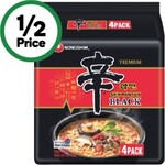 ½ Price Nongshim Shin Black 520g Pk 4 $6 @ Woolworths