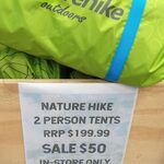 [VIC] Naturehike 2 People 3-Season Camping Tent Ultralight $50 (Was $199) in Store Only @ Offtrack