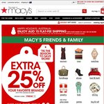 Macy's Friend & Family Sale - 25% off Regular, Sale & Clearance Prices