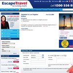 ADL to LAX from $1,099 (Escape Travel)