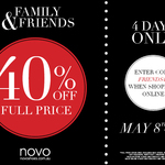 Novo Shoes 40% off Full Price