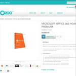 Microsoft Office 365 Home Premium (1 Year Licence) - 5 Users DIGITAL DOWNLOAD - $99.95 @ Ozoo