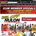 [SCA]Bucket, Sponge & Car Wash for $5.00, Duct Tape 48MM x 30M for $1.00, 25% OFF Nulon Products