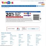 Toys R Us - 20% off All Full Priced Items