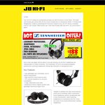 Sennheiser HD25-1 II Professional Headphones for $188 @ JB Hi-Fi (Instant Deals)