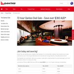 Qantas Club Membership 72 Hour Flash Sale
