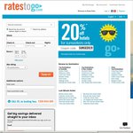 Rates to Go - 20% Discount on Participating Hotels