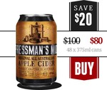 Pressman’s Original Apple Cider - $69 for 48x 375ml Cans (Save $31) + Free Delivery @ Bootleg Liquor