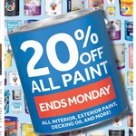 20% off All Paint @ Masters (Available in store and online - Ends Monday 28/9)