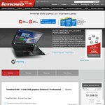Lenovo i5 E560 FHD 192GB SSD Laptop - $1053.90 (with Coupon) @ Lenovo Store