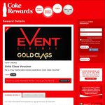 Coke Rewards - Event Cinemas Gold Class Voucher 1100 Tokens