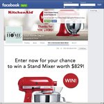 Win a KitchenAid Stand Mixer KSM150 (Valued at $829) from Your Home Depot
