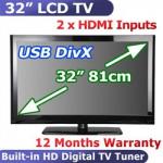 $399 Brand New OMNI 32 " LCD HDTV+Res: 1366x768 + 2x HDMI + USB Input+Contrast: 2000:1+12 Mths W