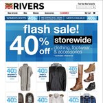 Rivers 40% off Clothing, Footwear & Accessories (Excludes Clearance) + Shipping