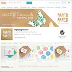30% off Storewide on All Handmade Paper Products @ PaperPaperStore