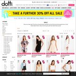 Dotti: Take a Further 30% off Sale and 30% off Full Priced Items. $9.95 Shipping or Free above $80