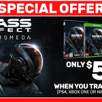 Mass Effect Andromeda (XB1, PS4 or PC) for $59 after Trading in Any XB1, PS4 or Switch Game @ EB Games