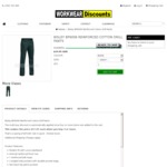 4 or More Bisley Bottle Green Reinforced Drill Pants $17.25 Ea + Shipping (4 for $69 + Postage) @ Workweardiscounts