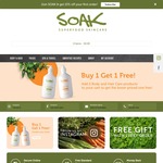 Buy 1 Get 1 Free on Soak Skin and Hair Care Products