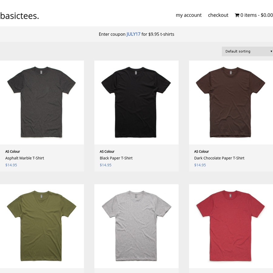 AS Colour T-Shirts $9.95 (+ Shipping) @ BasicTees - OzBargain
