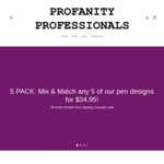 15% off Sitewide at Profanity Professionals, Free Shipping in Australia