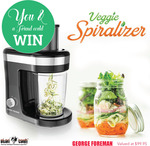 Win 1 of 2 George Foreman Veggie Spiralizers Worth $99.95 from Stan Cash