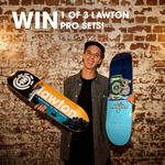 Win 1 of 3 Alex Lawton Skateboard Deck Sets from Element