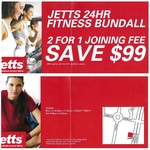 Jetts 24hr Fitness - 2 for 1 Joining Fee - Save $99 (Bundall, QLD-Maybe at Other Locations?)