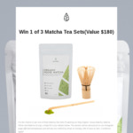 Win 1 of 3 Matcha Tea Sets Worth $60 Each From Matcha Me