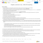 eBay 10% off Sitewide (Min Spend $50) 