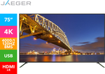 JAEGER 75" JA7500U 4K UHD LED TV $1200 + Shipping from Catch