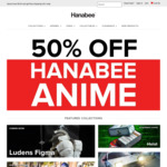 50% off All Anime, $8.50 Shipping or Free for Orders over $100 @ Hanabee