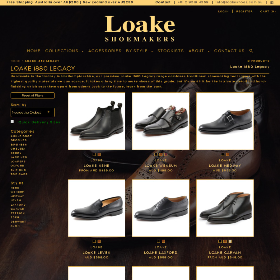 loake shoes stockists