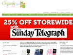 25% off Storewide www.OrganicBabyStore.com.au