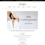 Win a Weekend Getaway to Melbourne for 2 or 1 of 3 $200 SABA Vouchers from SABA