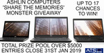 Win a Dell 15" 3570 Latitude Laptop Worth $1,199 or Other Dell Laptop/Projector Prizes from Ashlin Computers