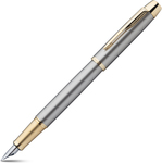 Parker IM Brushed Metal Fountain Pen w/Gold Trim $9.50 (RRP $55.00) @ Peters of Kensington