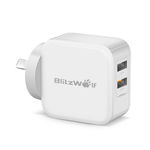 BlitzWolf BW-S6 QC 3.0+2.4a 30W Dual USB Charger AU Adapter US $8.19 (~AU $11.65) Delivered @ AU Banggood