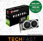 MSI Ventus RTX 2080 8GB V2 Graphics Card: $979.10 Delivered @ Tech Fast eBay