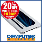 500GB 2.5" SATA SSD: Crucial MX500 $87.20; Samsung 860 EVO $103.20 ($17 CB) + $15 Del ($0 w/ eBay Plus) @ Computer Alliance eBay