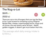 KFC Secret Menu “The Nug-a-Lot” Chicken Fillet+Nugget Burger $8.95 via KFC App