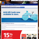 15% off $100 RedBalloon & $50/$100 The Restaurant Choice Gift Cards @ ALDI