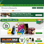 $10 off When You Choose Pick up (Min Spend $160) @ Woolworths Online