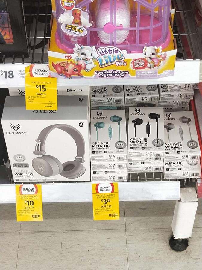 audeeo wireless headphones coles