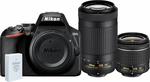 Nikon D3500 Twin Lens Kit AF-P 18-55 VR + AF-P 70-300 VR $594.15 Delivered at Amazon AU