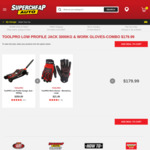 Toolpro Low Profile Garage Jack (3000kg, 112-505mm Lift) $179.99 (Was $359) + Free Gloves + Free Delivery/C&C @ Supercheap Auto