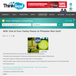 Win 1 of 4 Family Passes to Pittwater Mini Golf from Active Networks