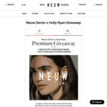 Win a $500 Neuw Denim Wardrobe & Holly Ryan’s Gold Picasso Classic Hoop Earrings from Neuw Denim