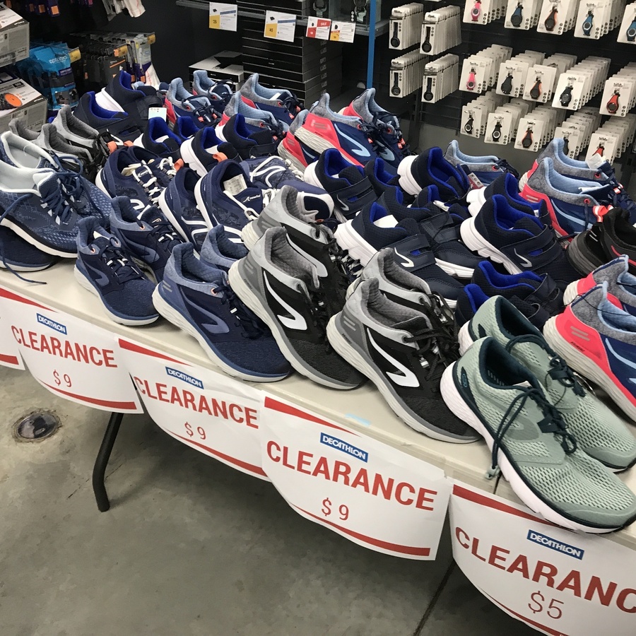 Decathlon Stock Clearance Sale $5 Shoes 