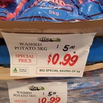 [VIC] 5kg Washed Potato for $0.99 @ Big Daddy's (Wyndham Vale)